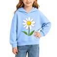 thumbnail image 1 of Cute Hoodies for Teen Girls Daisy Flower Print Pullover Sweatshirts Cool Casual Fall Winter Play Top Size 1-10, 1 of 7