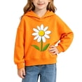 thumbnail image 1 of Cute Hoodies for Toddlers Girls Daisy Flower Print Pullover Sweatshirts Cool Casual Fall Winter Play Top Size 1-10, 1 of 7