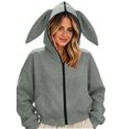 thumbnail image 1 of Cute Hoodies for Women Baeitkot Women's Fashion Solid Color Zipper Jacket Long Sleeve Coat with Pockets, 1 of 6