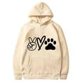 thumbnail image 1 of Cute Hoodies for Women Dog Graphic Print Spring Fall Winter Fashion Long Sleeve Sweatshirts with Pockets Plus Size Tops(Beige,S), 1 of 3
