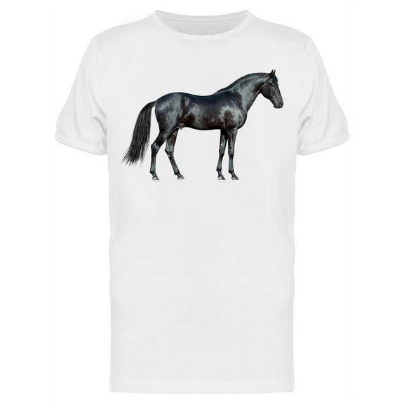 Cute Horse Looking Down T-Shirt Men -Image by Shutterstock Men T-Shirt, Male x-Large