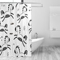 thumbnail image 1 of Cute Horses Shower Curtain Waterproof Bathroom Fabric Shower Curtain Set with Hooks, 60x72 inches（48） Home Decor, 1 of 6