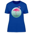 thumbnail image 1 of Cute Hot Pink Flamingo Doodle T-Shirt Women -Image by Shutterstock, Female Large, 1 of 2