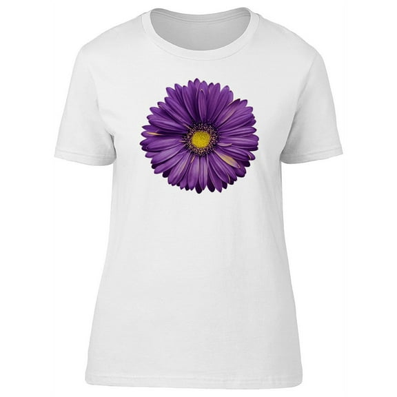 Cute Hot Violet Gerbera Flower T-Shirt Women -Image by Shutterstock, Female Medium