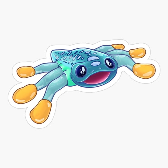Cute Hoverfish Ocean Creature Sticker