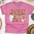 thumbnail image 1 of Cute Howdy Pumpkin Tee | Autumn Unisex Graphic Shirt, Heliconia, Size M, 1 of 6