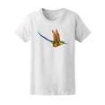 thumbnail image 1 of Cute Hummingbird Watercolor  T-Shirt Women -Image by Shutterstock, Female x-Large, 1 of 2