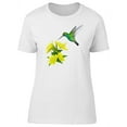 thumbnail image 1 of Cute Hummingbird & Yellow Flower T-Shirt Women -Image by Shutterstock, Female Medium, 1 of 2