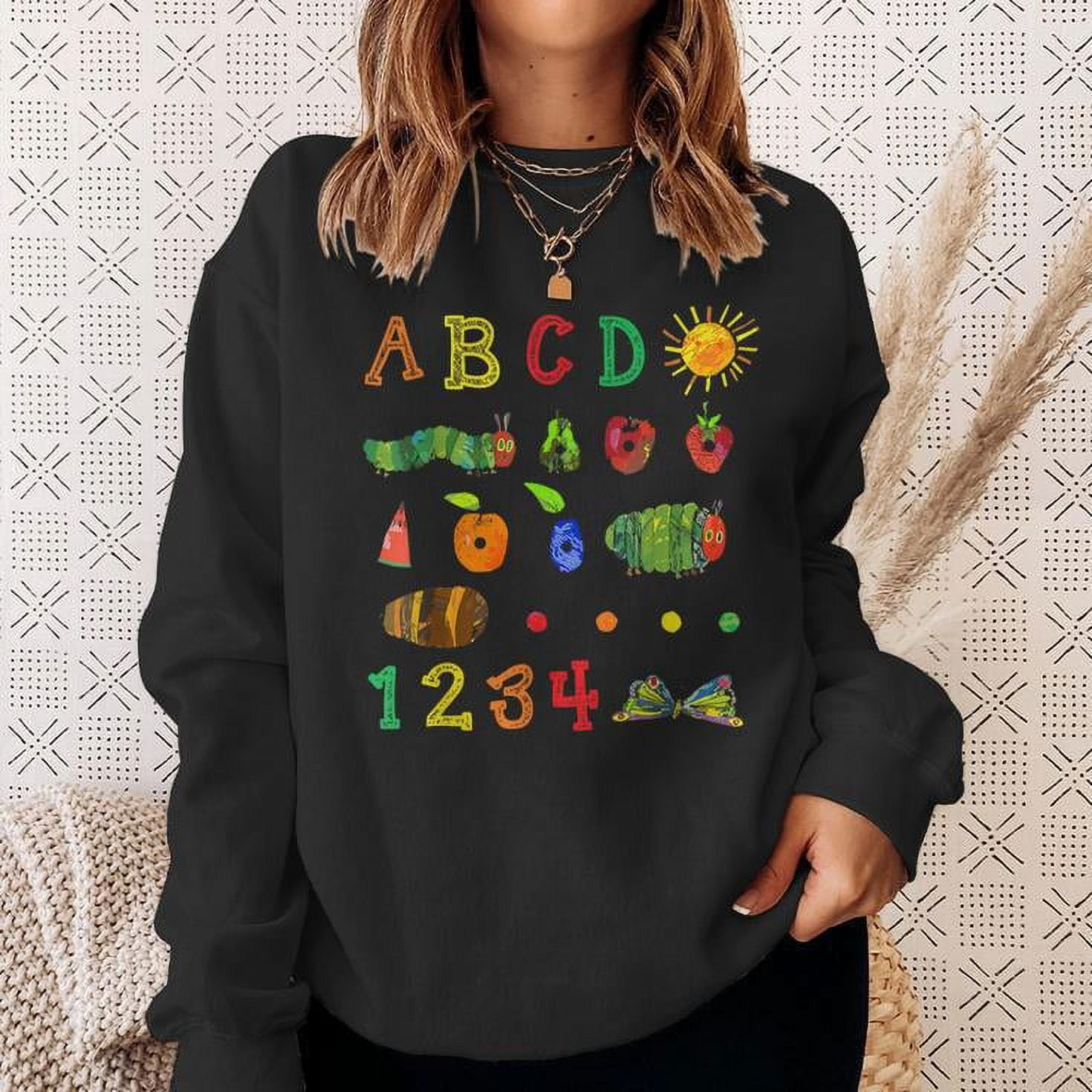 Cute Hungry Caterpillar Transformation Back To School Book Sweatshirt