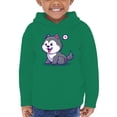 thumbnail image 1 of Cute Husky Cartoon Dog Hoodie Toddler -Image by Shutterstock,  4 Toddler, 1 of 4