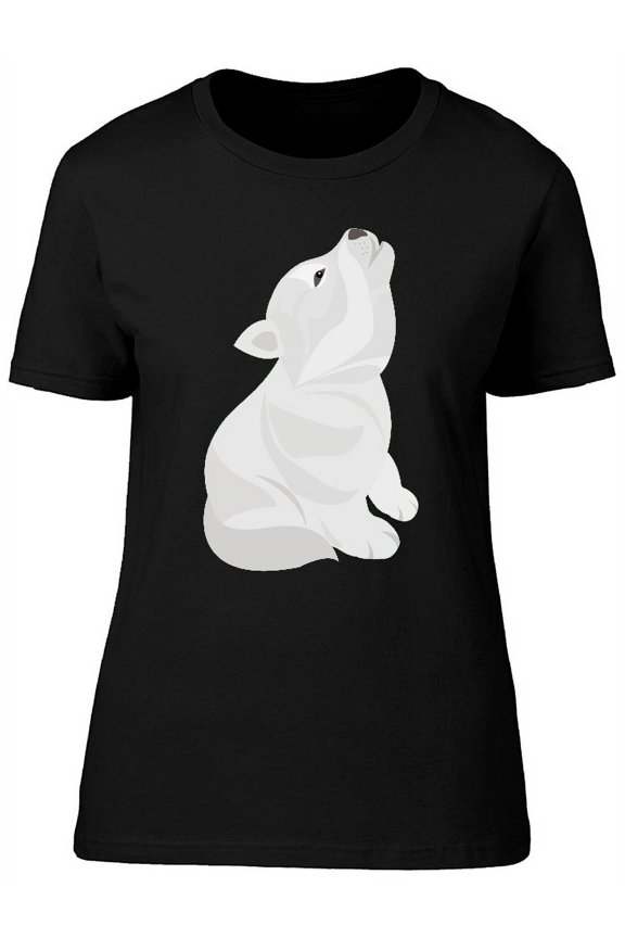 Cute Husky Puppy Cartoon Tee Women's -Image by Shutterstock