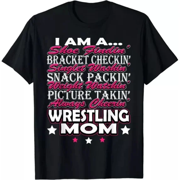 Cute I Am A Wrestling Mom Mama Shirt Unisex S-5XL Hot Trending Shirt, Vintage Birthday Gift
