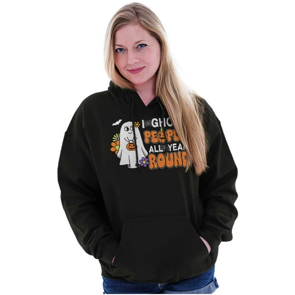 Cute I Ghost People All Year Round Hoodie Sweatshirt Women Brisco Brands S