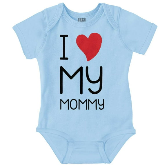 Cute I Heart My Mommy Mom Love Romper Boys or Girls Infant Baby Brisco Brands 12M