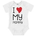 thumbnail image 1 of Cute I Heart My Mommy Mom Love Romper Boys or Girls Infant Baby Brisco Brands 12M, 1 of 6