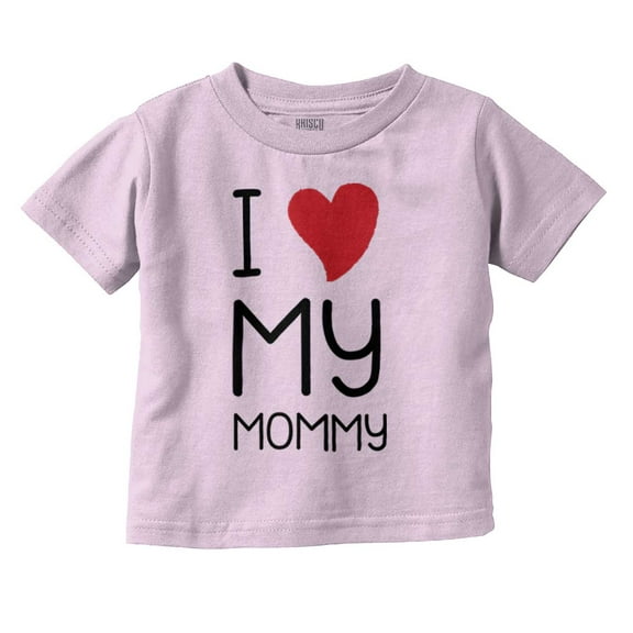 Cute I Heart My Mommy Mom Love Toddler Boy Girl T Shirt Infant Toddler Brisco Brands 12M