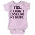 thumbnail image 1 of Cute I Look Like Daddy Dad Joke Bodysuit Jumper Boys Infant Baby Brisco Brands 12M, 1 of 6