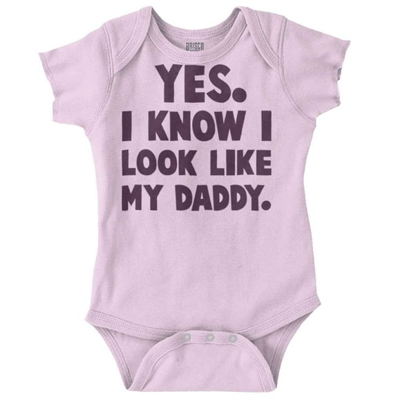 Cute I Look Like Daddy Dad Joke Bodysuit Jumper Boys Infant Baby Brisco Brands 12M