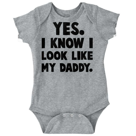 Cute I Look Like Daddy Dad Joke Bodysuit Jumper Boys Infant Baby Brisco Brands 12M