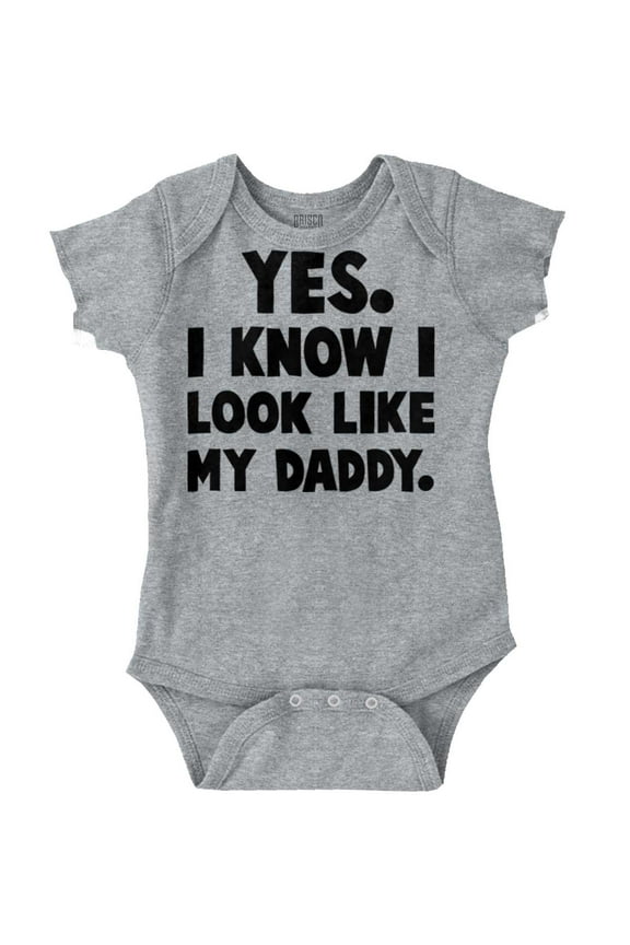 Cute I Look Like Daddy Dad Joke Bodysuit Jumper Boys Infant Baby Brisco Brands 12M