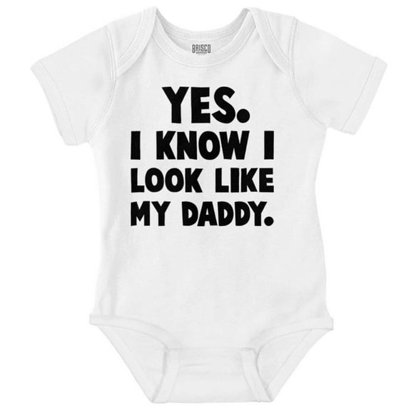 Cute I Look Like Daddy Dad Joke Bodysuit Jumper Boys Infant Baby Brisco Brands 18M