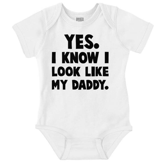 Cute I Look Like Daddy Dad Joke Bodysuit Jumper Boys Infant Baby Brisco Brands 18M