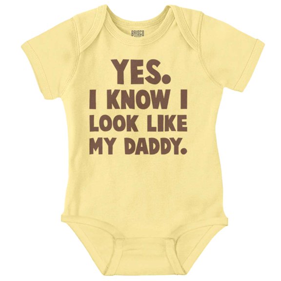 Cute I Look Like Daddy Dad Joke Bodysuit Jumper Boys Infant Baby Brisco Brands 18M