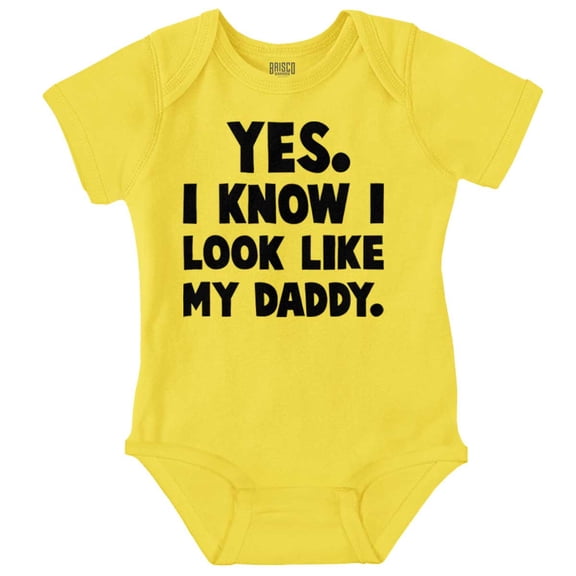 Cute I Look Like Daddy Dad Joke Bodysuit Jumper Boys Infant Baby Brisco Brands 24M