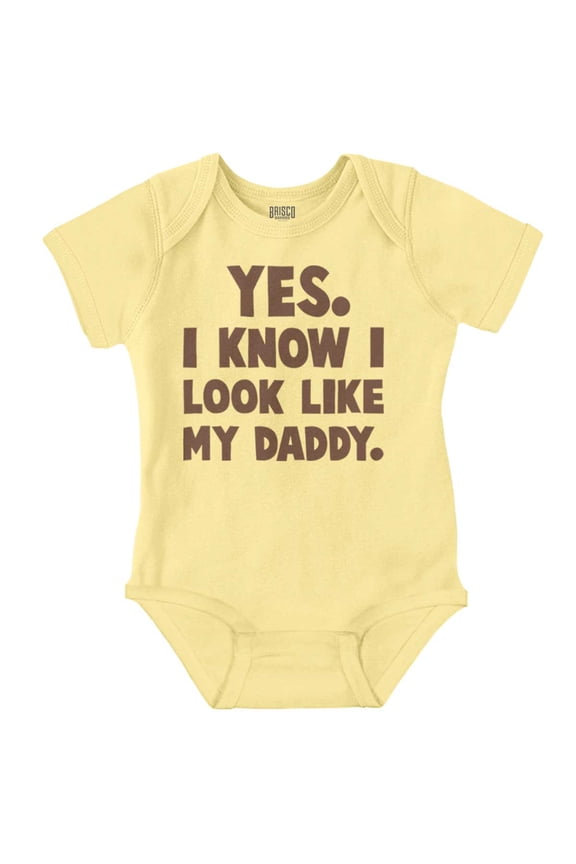 Cute I Look Like Daddy Dad Joke Bodysuit Jumper Boys Infant Baby Brisco Brands 24M