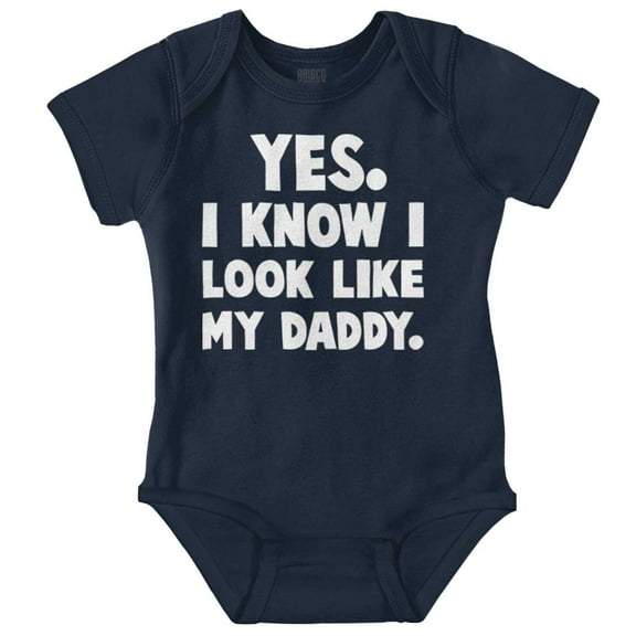 Cute I Look Like Daddy Dad Joke Bodysuit Jumper Boys Infant Baby Brisco Brands 6M
