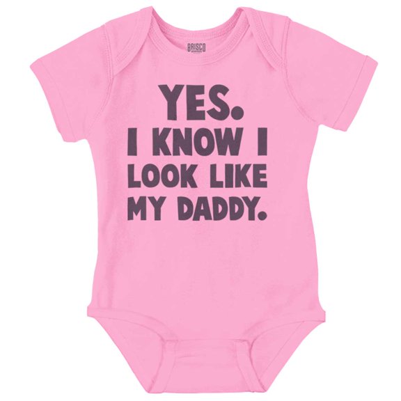 Cute I Look Like Daddy Dad Joke Bodysuit Jumper Boys Infant Baby Brisco Brands NB