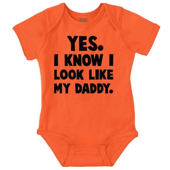 Cute I Look Like Daddy Dad Joke Bodysuit Jumper Boys Infant Baby Brisco Brands NB