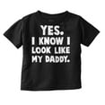 thumbnail image 1 of Cute I Look Like Daddy Dad Joke Youth T Shirt Tee Boys Infant Toddler Brisco Brands 6M, 1 of 6