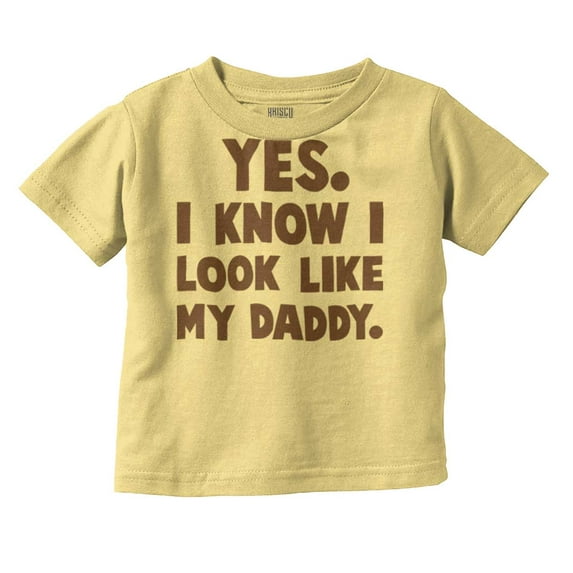Cute I Look Like Daddy Dad Joke Youth T Shirt Tee Boys Infant Toddler Brisco Brands 6M