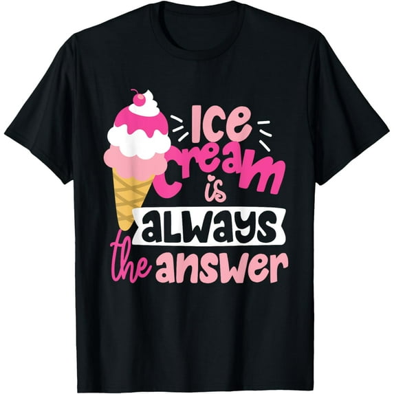 Cute Ice Cream Cone Design For Girls And Women T-Shirt
