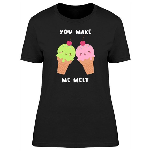Cute Ice Cream Cones Couple Tee Women's -Image by Shutterstock