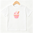 thumbnail image 1 of Cute Ice Cream Cupcake Girls Graphic Tee, Sweet Kawaii Dessert 100% Cotton Kids Short Sleeve T-Shirt 4-13Y, 1 of 5
