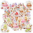 thumbnail image 1 of Cute Ice Cream Funny Stickers Cartoon Sweet Treats Stationery Stickers for Laptops Suitcases Notebooks, 1 of 9