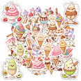 thumbnail image 1 of Cute Ice Cream Funny Stickers Cartoon Sweet Treats Stationery Stickers for Laptops Suitcases Notebooks, 1 of 9