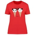 thumbnail image 1 of Cute Ice Cream Pandas T-Shirt Women -Image by Shutterstock, Female XX-Large, 1 of 2