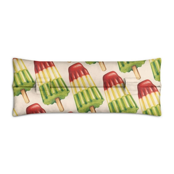 Cute Ice Cream Seat Belt Pillow - Hand Drawn Pink Design for Summer Fun & Post-Surgery Recovery
