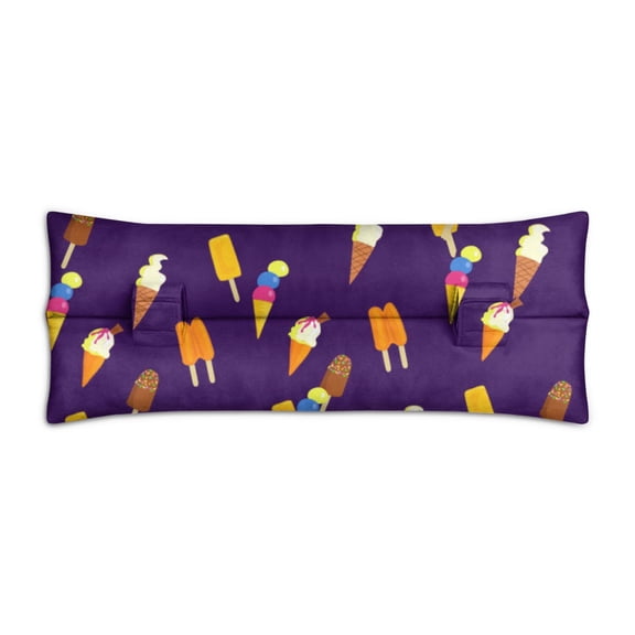 Cute Ice Cream Seat Belt Pillow - Hand Drawn Pink Design for Summer Fun & Post-Surgery Recovery