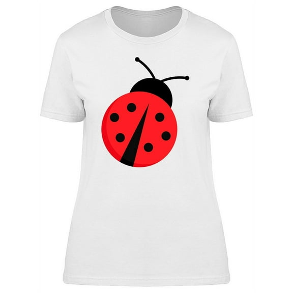 Cute Illustration Of A Ladybug T-Shirt Women -Image by Shutterstock, Female Small