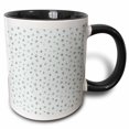 thumbnail image 1 of 3drose, Cute Image of Silver Random Star Pattern, 11oz Two-tone Black Mug, 1 of 6