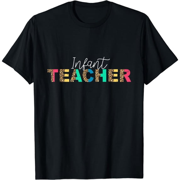 Cute Infant Teacher Leopard back to school T-Shirt
