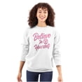thumbnail image 1 of Cute Inspirational Motivation Alien Women Plus Size Crewneck Sweatshirt Brisco Brands 5X, 1 of 5