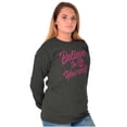 thumbnail image 1 of Cute Inspirational Motivation Alien Women's Long Sleeve T Shirt Brisco Brands 2X, 1 of 6
