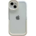 thumbnail image 1 of Cute Invisible Folding Holder Camera Lens Ring Stand Transparent Phone Case Soft Anti-Scratch Shockproof Candy Back Cover for iPhone 13 Pro, White, 1 of 8