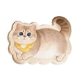 thumbnail image 1 of Cute Irregular Area Rug, Cat Shaped Soft Non Slip Floor Mat, Funny Decorative Cartoon Pet Bedside Carpet for Bedroom Entryway Dorm Indoor Home Decor, 1 of 6