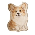 thumbnail image 1 of Cute Irregular Area Rug, Dog Shaped Soft Non Slip Floor Mat, Funny Decorative Cartoon Pet Bedside Carpet for Bedroom Entryway Dorm Indoor Home Decor, 1 of 6